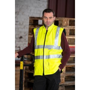 Gilet haute visibilité réversible P96 jaune fluo