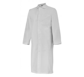 Blouse de cuisine pour homme blanche de la marque Lafont vue de côté