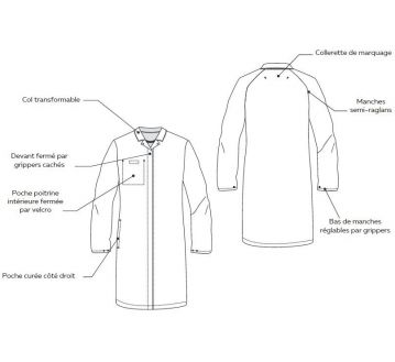 BLOUSE CUISINE FEMME SHAKER - LAFONT