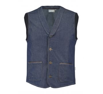 GILET DE SERVICE HOMME ARAGO BLEU JEAN - LAFONT