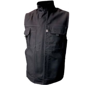 Gilet de travail multipoches TYPHON Noir by Pbv