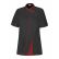 Veste de cuisine pour femme Lafont - 27GINSENG noir et rouge