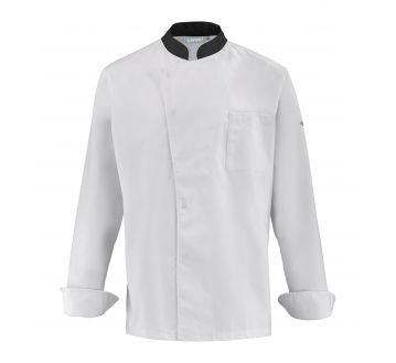 Veste de cuisine pour homme Lafont - 27CABBAGE blanc et gris