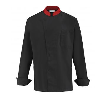 Veste de cuisine pour homme Lafont - 27CABBAGE blanc et gris