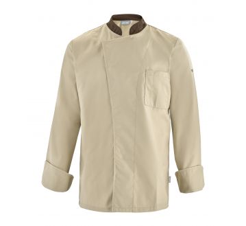 Veste de cuisine pour homme Lafont - 27CABBAGE blanc et gris