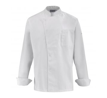 Veste de cuisine pour homme Lafont - 27CABBAGE blanc et gris
