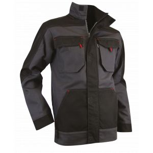 BLOUSON DE TRAVAIL CERAMIQUE GRIS/NOIR - LMA