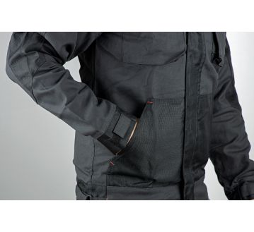 BLOUSON DE TRAVAIL CERAMIQUE GRIS/NOIR - LMA