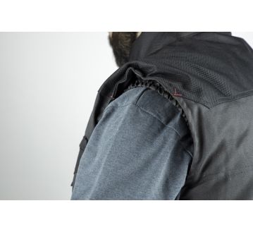 GILET SANS MANCHES SABLE COLORIS GRIS/NOIR - LMA