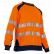 TEE-SHIRT HV REFLET MANCHE LONGUES ANTI-UV ORANGE/MARINE - LMA