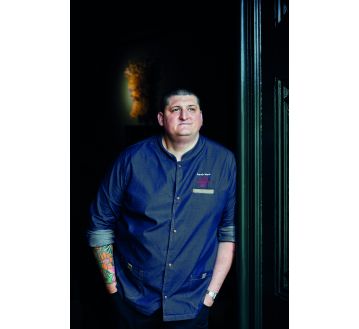 VESTE DE CUISINE HOMME MIRBEL BLEU JEAN - LAFONT