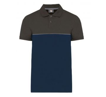POLO BICOLORE ECORESPONSABLE UNISEXE WL210 - TOPTEX