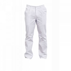 PANTALON CUISINIER P/C BLANC ELASTIQUE TAILLE - 15B240 - PBV