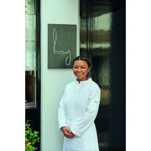 Veste de cuisine pour femme à manches longues Lafont - 27CRISMLFE blanc 2