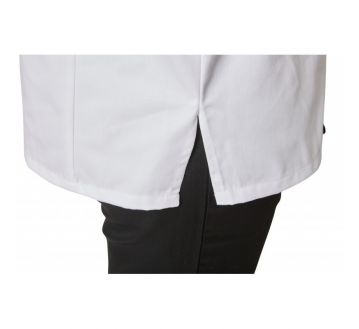 VESTE CUISINE MIXTE M.COURTES BLANC/NOIR VALIN PC PRESSIONS - PBV