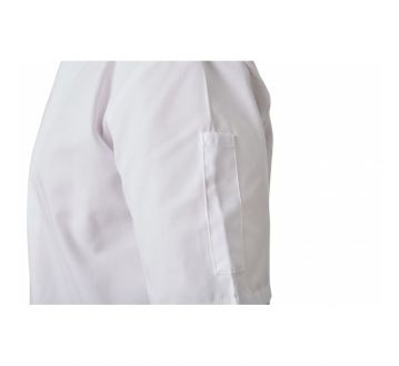 VESTE CUISINE MIXTE M.COURTES BLANC/NOIR VALIN PC PRESSIONS - PBV