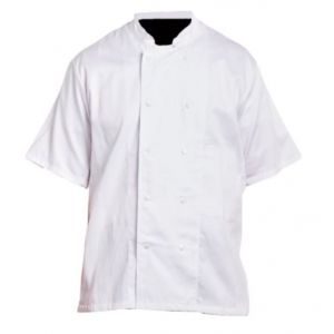 17A110 veste cuisinier coton manches courtes pbv