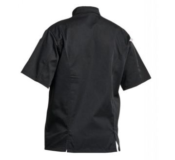 17B veste cuisinier manches courtes poly-coton blanc pbv