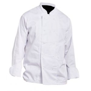 VESTE CUISINIER PRESSIONS P/C BLANC - 16BP - PBV