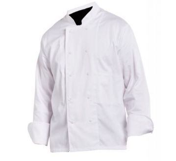 VESTE CUISINIER COTON A PRESSIONS - 16AP110 - PBV