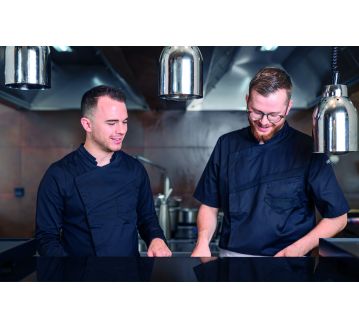 VESTE DE CUISINE HOMME LEMONGRASS MANCHES COURTES - LAFONT