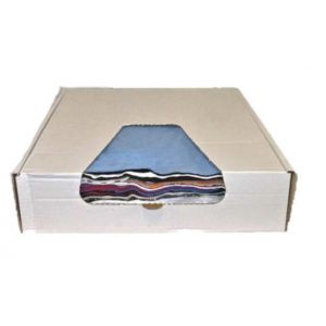 BOITE CHIFFONS COTON BLANC