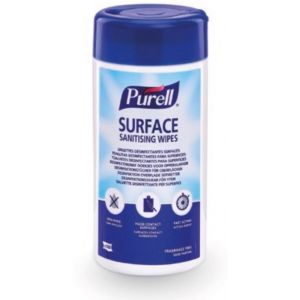 SACHET 100 LINGETTES HYDROALCOOLIQUE DESINFECTANTES MAINS SURFACES