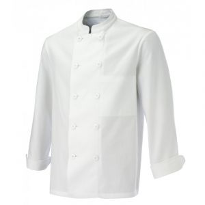 VESTE CUISINIER BLANC BOUTON - 16AB110 PBV