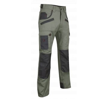 PANTALON DE TRAVAIL SECATEUR KAKI/GRIS - LMA