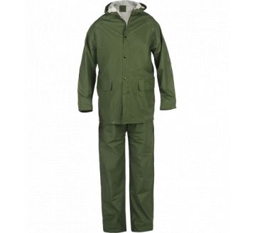 Ensemble de pluie PVC (veste + pantalon) vert