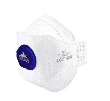 BOITE 10 MASQUES RESPIRATOIRE FFP2 A SOUPAPE P291 - PORTWEST