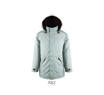 Parka unisexe Sol’s Robyn gris métal