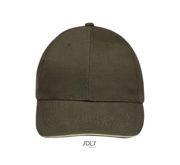 casquette 6 panneaux buffalo sols-beige-vue de profil