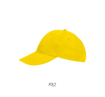 casquette 6 panneaux buffalo sols jaune vue de profil