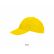 casquette 6 panneaux buffalo sols jaune vue de profil