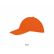 casquette 6 panneaux buffalo sols orange vue de profil