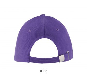 casquette 6 panneaux buffalo sols violet vue de dos
