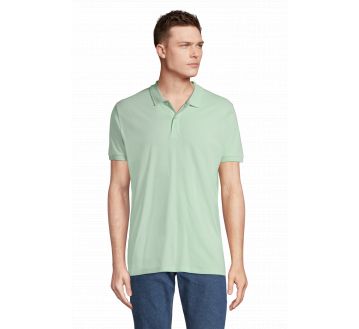 POLO HOMME PLANET COTON BIOLOGIQUE VERT GLACE - SOL'S