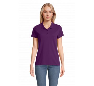 POLO FEMME PLANET COTON BIOLOGIQUE VIOLET ASTRAL - SOL'S