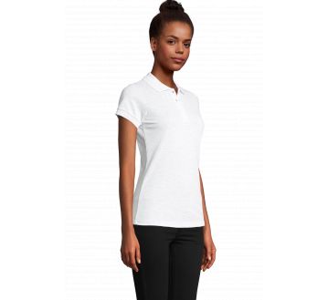 POLO FEMME PRIME MANCHES COURTES POLY/COTON...