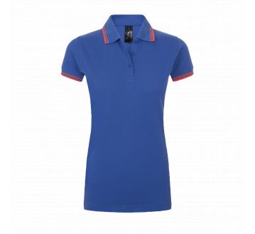Polo PASADENA Sol’s royal / corail fluo