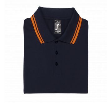 SOL'S PASADENA MEN French Marine / Orange fluo