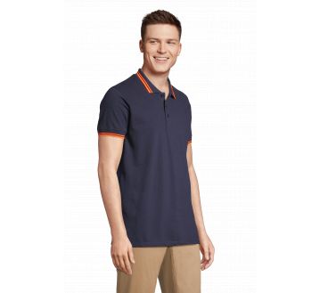 SOL'S PASADENA MEN French Marine / Orange fluo