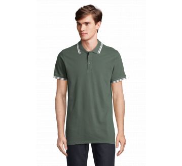 SOL'S PASADENA MEN vert forêt/blanc