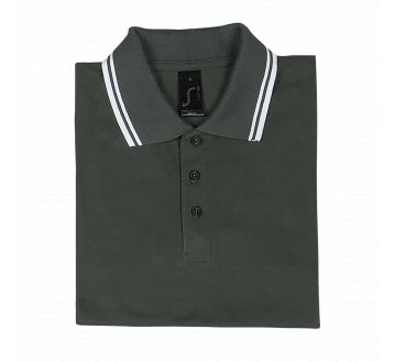 SOL'S PASADENA MEN vert forêt/blanc