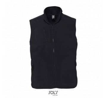 GILET POLAIRE UNISEXE SANS MANCHES NORWAY 51000 NOIR FACE - SOLS