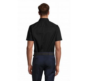 CHEMISE HOMME MANCHES COURTES BROADWAY STRETCH...