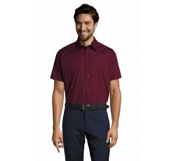 CHEMISE HOMME MANCHES COURTES BROADWAY STRETCH - SOL'S