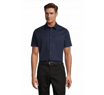 CHEMISE HOMME MANCHES COURTES BROADWAY STRETCH - SOL'S