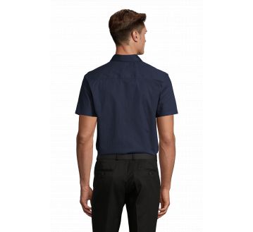 CHEMISE HOMME MANCHES COURTES BROADWAY STRETCH...